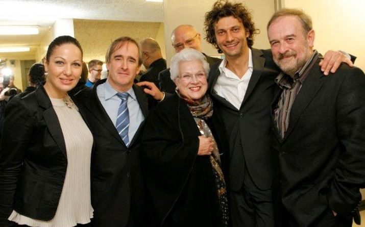 LA11032011_3.jpg - Los Angeles, 11. März 2011, mit Nino Machaidze, James Conlon, Marilyn Horne und Helmut Deutsch