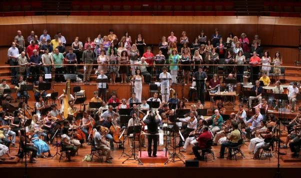 classicaButterfly3.jpg - Roma, Auditorium Parco della Musica 16 e 17 07 2008Registrazioni de' Madame Butterfly' per la EMI con Orchestra e Coro dell'Accademia Nazionale di Santa Cecilia, direttore Antonio Pappano, Angela Gheorghiu. ©Musacchio & Ianniello