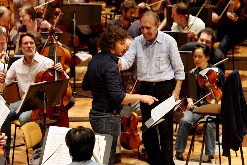 rinaldoprobe2.JPG - Proben, Brahms, Rinaldo, Berlin Mai 2010, mit Claudio Abbado