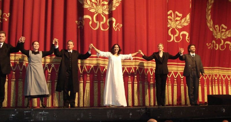 curtain_12062009_4.JPG - La traviata, München, 12.6.2009, mit Myrtò Papatanasiu und Simon Keenlyside